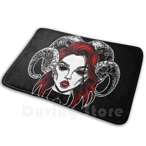 Succubus-Carpet-Mat-Rug-Cushion-Soft-Succubus-Girls-Red-Hair-Gothic-Punk-Punk-Fashion-Goth-Red Succubus Carpet Mat Rug Cushion Soft Succubus Girls Red Hair Gothic Punk Punk Fashion Goth Red Black Pretty Cute