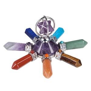 TUMBEELLUWA-7-Chakra-Stone-Point-Rotate-Merkaba-Pyramid-Energy-Generator-Reiki-Healing-Hexagon-Crystal-Yoga-Meditation Chakra Stone Point Rotate Merkaba Pyramid Energy Generator Reiki Healing Hexagon Crystal Yoga Meditation Balancing