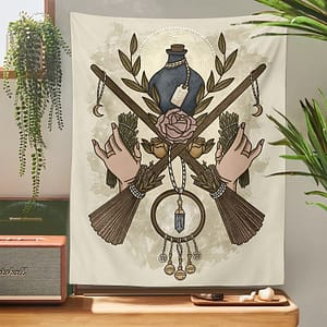 Tarot-Witchcraft-Tapestry-Wall-Hanging-Mysterious-Divination-Bohemian-Occult-Home-Wall-Throw-Cover-Moon-Mattress-Wall Tarot Witchcraft Tapestry Wall Hanging Mysterious Divination Bohemian Occult Home Wall Throw Cover Moon Mattress Wall