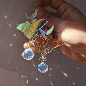 The-Golden-Luna-Moth-Suncatcher-Earrings-Hippie-Jewelry-Wanderlust-Jewelry-sun-Catcher-Earrings The Golden Luna & Moth Suncatcher Earrings,Hippie Jewelry,Wanderlust Jewelry,sun Catcher Earrings