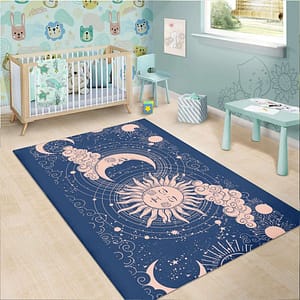 The-Moon-Tarot-Card-Background-Rug-The-Sun-Carpet-Moon-Carpet-Art-Rug-Tarot-Card-The Pangan Wicca T Moon Tarot Card Background Rug, T Sun Carpet, Moon Carpet, Art Rug, Tarot Card, T Sun Tarot Carpet,