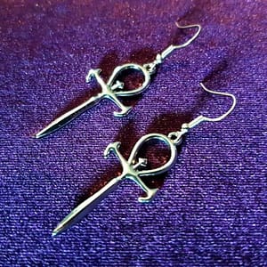 Vampire-Ankh-earrings-occult-gothic-dracula-pendant-symbol-Original-women-jewelry-gift-2020-new-Fashion-new Vampire Ankh earrings occult gothic dracula pendant symbol Original women jewelry gift 2020 new Fashion new charm
