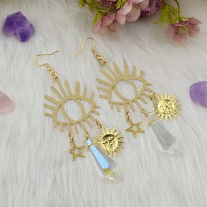 Witch-Moon-Stars-Evil-Eye-Crystal-Dangle-Earrings-Celestial-Earrings-Occult-Amulet-Wicca-Jewelry Witch Moon Stars Evil Eye Crystal Dangle Earrings Celestial Earrings Occult Amulet Wicca Jewelry