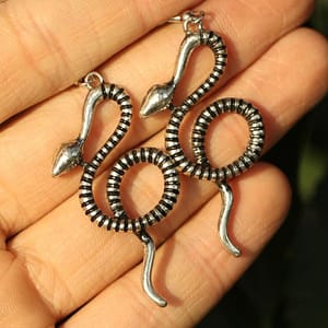 Witch-Punk-Gothic-Dark-Death-Note-Movement-Serpentine-Simple-Personality-Earring-Gift Witch Punk Gothic Dark Death Note Movement Serpentine Simple Personality Earring Gift