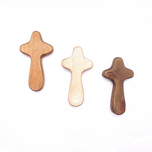 Wood-Cross-Hand-Holy-Land-Pocket-Christ-Jesus-Holding-Religious-Gift-Church-Utensils Wood Cross Hand Holy Land Pocket Christ Jesus Holding Religious Gift Church Utensils