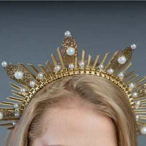 Z-35-Halo-Tie-Crown-Pearl-Flower-Crown-Photography-Props-Party-Headdress-Gift Z-35 Halo Tie Crown Pearl Flower Crown Photography Props Party Headdress Gift