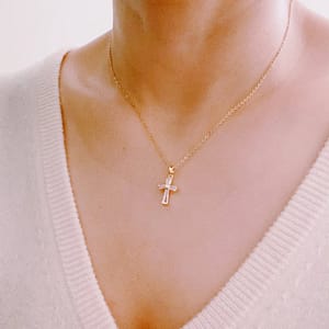 a78e23aa04b54c48076ef8b7aaaf8a90 My Dear Crystal Cross Necklace