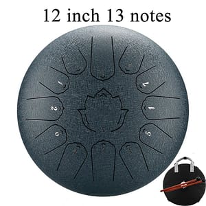 b188cfefc142b05e3ea3b8b5eaeab179 Hluru Glucophone Steel Tongue Drum 13 Inch 15 Notes C Ethereal 12 Inch 13 Notes Drum Handpan Percussion Musical Instrument