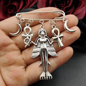 c26685814155447c5fa941d64fea25a5 Witch Jewelry – Lilith Inanna Ishtar Brooch Pin