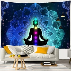 c73ba5988591146dc508600e943ba5d6 Vibrant Mandala Buddha 7 Chakra Tapestry – Elevate Your Space with Boho Bliss and Spiritual Serenity