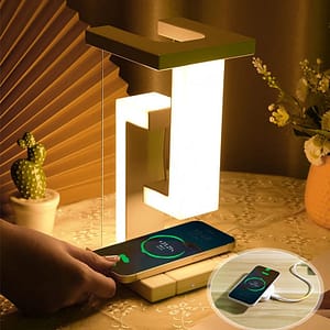 ce512a3e6db4a671ffb33f0e0f137209 Novelty Floating Lamp with 10 W Detachable Wireless Charger Decorative Light for Bedroom/Office