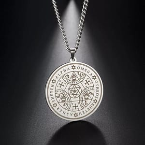 d28b2b885ba6f71155934f7bb2bc94d0 Wicca Tetragrammaton Pagan Pentagram Star of David Pendant Supernatural necklace