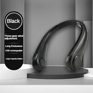 d4928c1557cd8116e9932fa17f862ff2 New Mini Neck Fan Portable Bladeless Hanging Neck 1200Mah Rechargeable Air Cooler 3 Speed Mini Summer Sports Fans