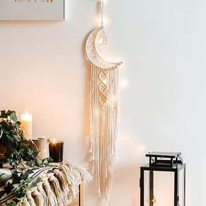 d9a369c9f460d82fb0037093351cb0e1 Girls Room Decor Moon Dream Catcher Wall Art for Girls Women Xmas Gifts Moon Room Decor Boho Tapestry for Girl Macrame Wall Hanging Dreamcatcher Girls Gift Wall Decor Moon Gift