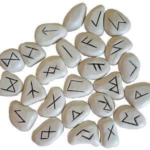 s-l1600_34de5c58-2d22-44ec-a4b4-f2f2e3561059 White Resin Engraved Rune Stones Norse Elder Futhark Ritual Magick Divination