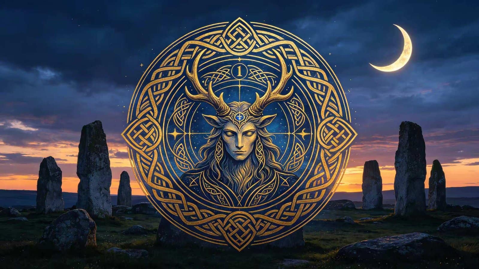 Witchcraft 101: Pillars of Wiccan Belief Witchcraft 101: Triple moon and horned god representing Wiccan beliefs